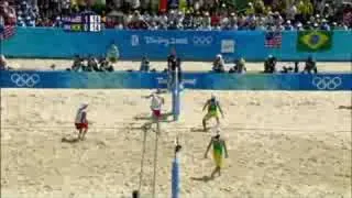 USA vs Brazil - Men's Beach Volleyball - Beijing 2008 Summer Olympic Games