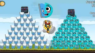9999 Happy Glass Vs 9999 Love Balls vs Red Ball 4 in Angry Birds