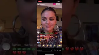 Selena Gomez listening to her new album Rare with fans Full IG Live 2020