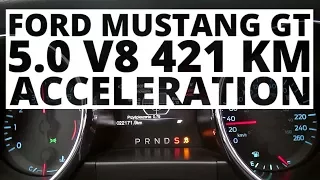 Ford Mustang GT 5.0 V8 421 KM (AT) - acceleration 0-100 km/h