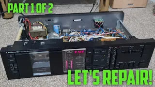 Nakamichi BX-2 Cassette Deck - Mechanical Repairs, Belts and Idler Tyre (Part 1 of 2)