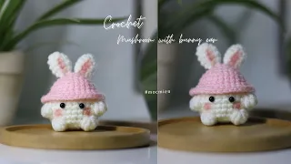 [Part 1] Crochet mushroom with bunny ear | Moc Mien Crochet