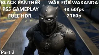 MARVEL'S AVENGERS BLACK PANTHER PS5 Gameplay Walkthrough Part 2 FULL GAME [4K 60FPS] - No Commentary