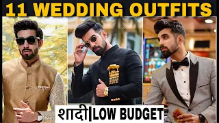 11 WEDDING OUTFITS| SAVE MONEY| INDIAN WEDDING MEN| ETHNIC WEAR|SHERWANI| INDO WESTERN| SUIT | HINDI