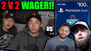 KOOGS & I DID A 2V2 WAGER VS. SHELFY & SAMUEL ADAMS!! (PSN CARD GIVEAWAY IN VIDEO!)