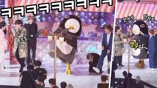[ENG/KOR] BTS meets Peng Soo and big laughs : legendary cuteness video : Edited fancam