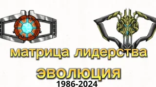 Эволюция матрицы лидерства 1986-2024 в  мультсериалах и фильмах