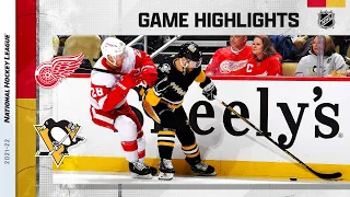 Red Wings @ Penguins 3/27 | NHL Highlights 2022