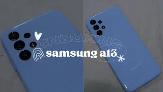 unboxing samsung galaxy a13 4+128 gb blue ♡ (eng sub)