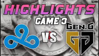 C9 vs GEN Game 3 Highlights | Worlds 2021 Cuartos de Final | Cloud9 vs GenG