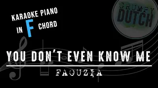 Faouzia - You don't even know me [karaoke version in F# major key]