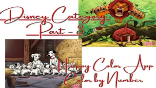 Part 3: DISNEY Category - Happy Color App/ Color by Number