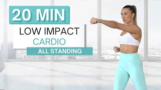 20 min LOW IMPACT CARDIO WORKOUT | All Standing | No Repeats