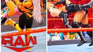 WWE 2K22 RAW MITB QUALIFYING MATCHES NIKKI A.S.H. VS LIV MORGAN/BECKY LYNCH VS SHOTZI