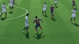 pes2014 FC Barcelona Tiki-taka Goals and Skills