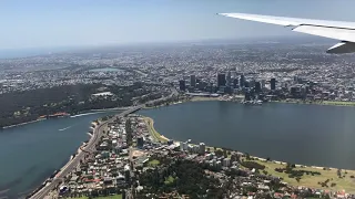 Landing at Perth Airport Boeing 777-200