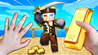 Realistic Minecraft - STEALING TREASURE FROM PIRATES!