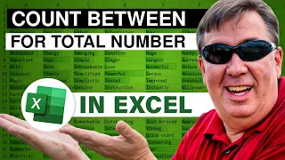 Excel - Count Names Between Section Headings in Excel - Excel - Episode 1545