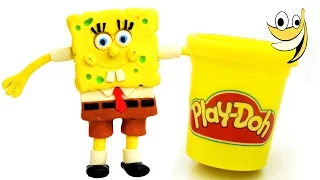 Spongebob Squarepants Play doh STOP MOTION video. Animación de Bob Esponja [HD] 1080p