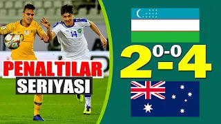 Uzbekistan vs Australia 0-0 Penaltilar seriyasi 2-4