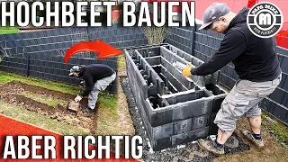 Selber richtig ein Hochbeet bauen / aus Schalsteinen