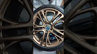 BMW wheels to OZ bronze #paint #diy #spray #cars #refurb #car #diyprojects #modified #foryou