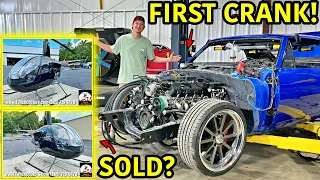 Cranking Our LT4 Swapped 1967 Chevrolet Camaro!!! Also We Sold Our Rebuilt Helicopter!?