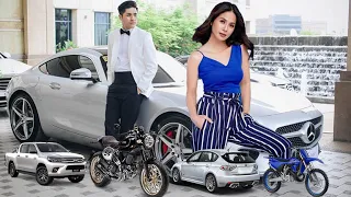 THE BILLIONAIRES LIFE OF CELEBRITY COUPLE KAYE ABAD &PAUL JAKE CASTILLO ,BUSINESS ,CARS & MOTORBIKE