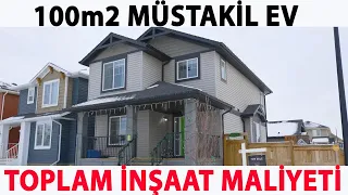 100m2 MÜSTAKİL EV 'İN TOPLAM İNŞAAT MALİYETİ