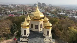 Вид с колокольни Казанского кафедрального собора города Ставрополя