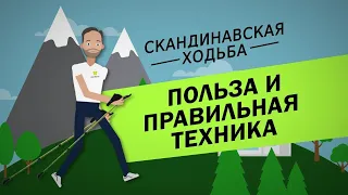 Cкандинавская ходьба: польза и правильная техника за 5 минут