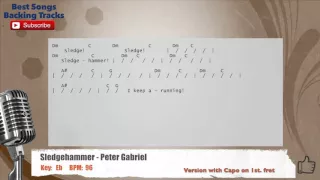 🎙 Sledgehammer - Peter Gabriel Vocal Backing Track with chords and lyrics
