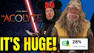 Disney GASLIGHTS The Acolyte Ratings CRASH | Most HATED Star Wars EVER