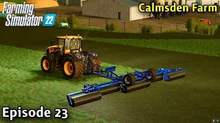 Farming Simulator 22 Timelapse - Calmsden Farm Ep 23 THIS GRASS ROLLER IS WAY BETTER