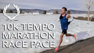 10K TEMPO AT 3:05/K AVERAGE | Marathon Race Pace