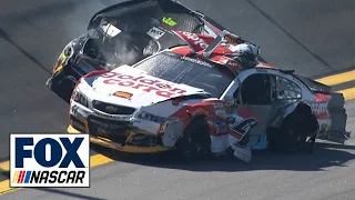 Clint Bowyer in Huge Wreck Daytona 500 Qualifying - NASCAR Sprint Cup