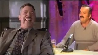 J. Jonah Jameson laughs together with the Spanish laughing guy