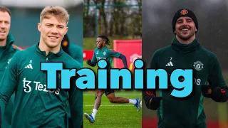 Manchester United Training 12th March: Mount, Højlund, Garnacho, Rashford | Work For Liverpool Clash