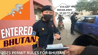 WELCOME TO BHUTAN || INDIA - BHUTAN BORDER || BHUTAN PERMIT 2023 || NORTH EAST RIDE EPISODE 6