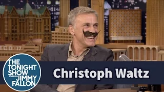 Christoph Waltz and Jimmy Kick Off Movember with Makeshift Mustaches
