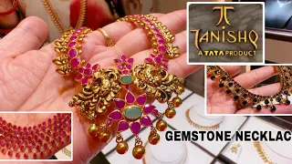 Tanishq Latest Gemstone Necklace Designs with Price/Ruby/Emerald/parl /Bluesapphire/Bangalore/deeya