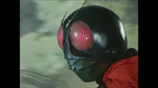 Kamen Rider (1971): Hongo's first henshin but with Shin KR bgm