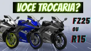 YAMAHA R15 OU FZ25 | QUAL SUA ESCOLHA? LANDER PRECISA MUDAR!