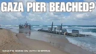 Has the Gaza Pier Been Beached? | Army Watercraft come ashore off Gaza and Israel
