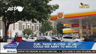 Fuel 'panic-buying' in UK could see army to rescue