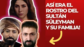 Rostro del Sultán Süleymán, Hürrem, Mustafá, Mahidevran, Mihrimah y Raziye.