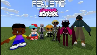 Realistic Friday Night Funkin MOD in Minecraft PE