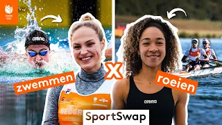 "MOET IK OOK AAN M’N BRIL LIKKEN?!" 😝🤣 | Chantalle Zijderveld en Laila Youssifou | TeamNL SportSwap