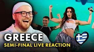 Marina Satti – ZARI live in the Semi-Final | REACTION TO GREECE 🇬🇷 Eurovision 2024