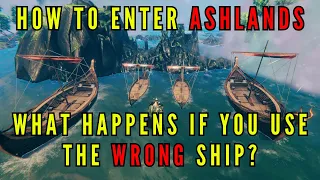 Valheim Ashlands - What happens if you use the wrong ship to get there?